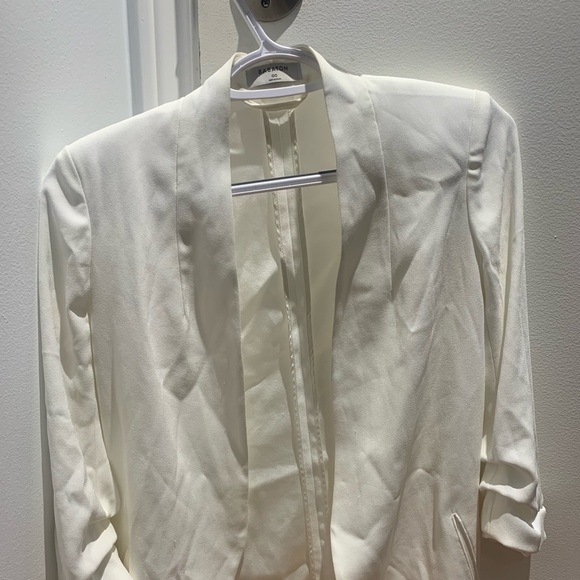 Babaton Power Hip Blazer White 00 - Picture 2 of 7